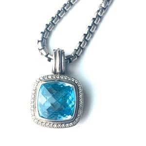 DAVID YURMAN Albion Blue Topaz & Diamonds 17mm
